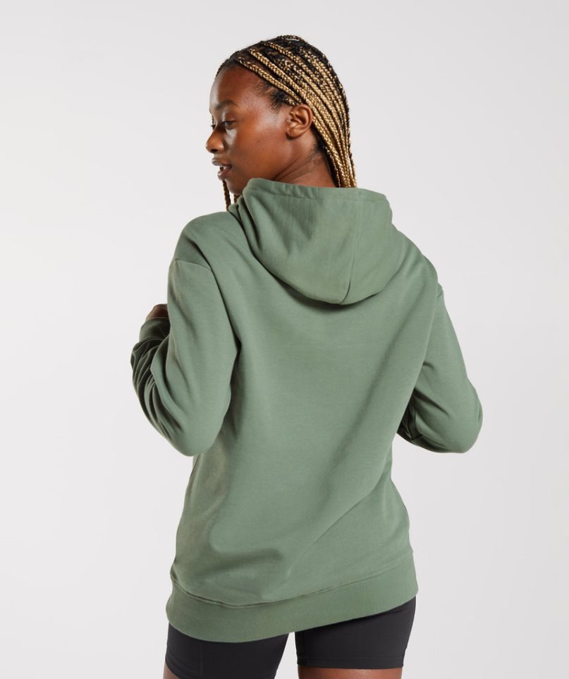 Women's Gymshark Training Oversized Hoodie Green | NZ 9AJCHF